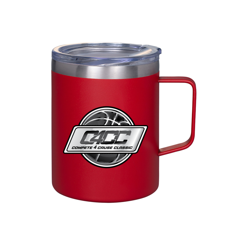 Prime Line 12oz Vacuum Insulated Coffee Mug With Handle