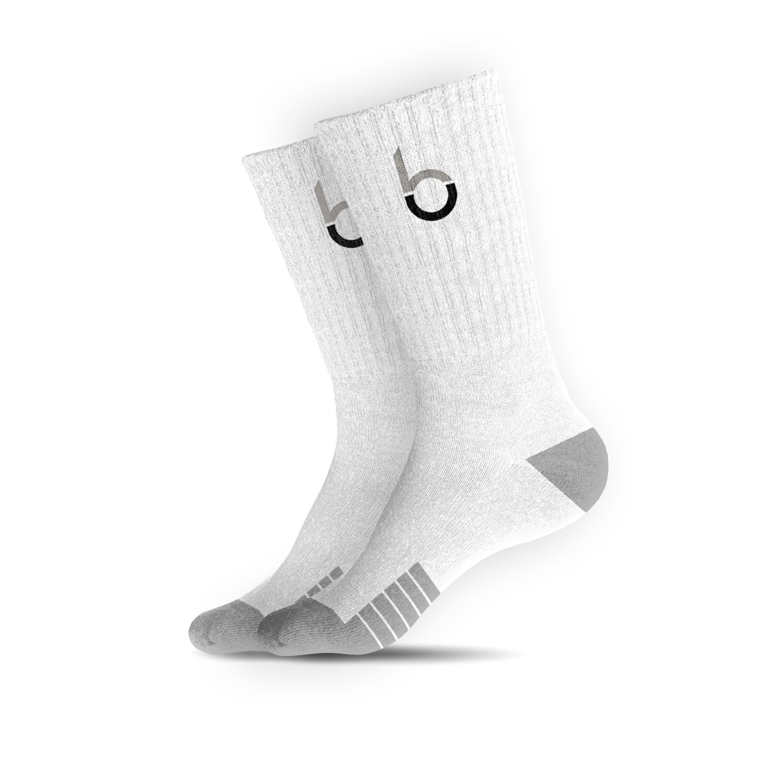 BU Signature Crew Socks - White