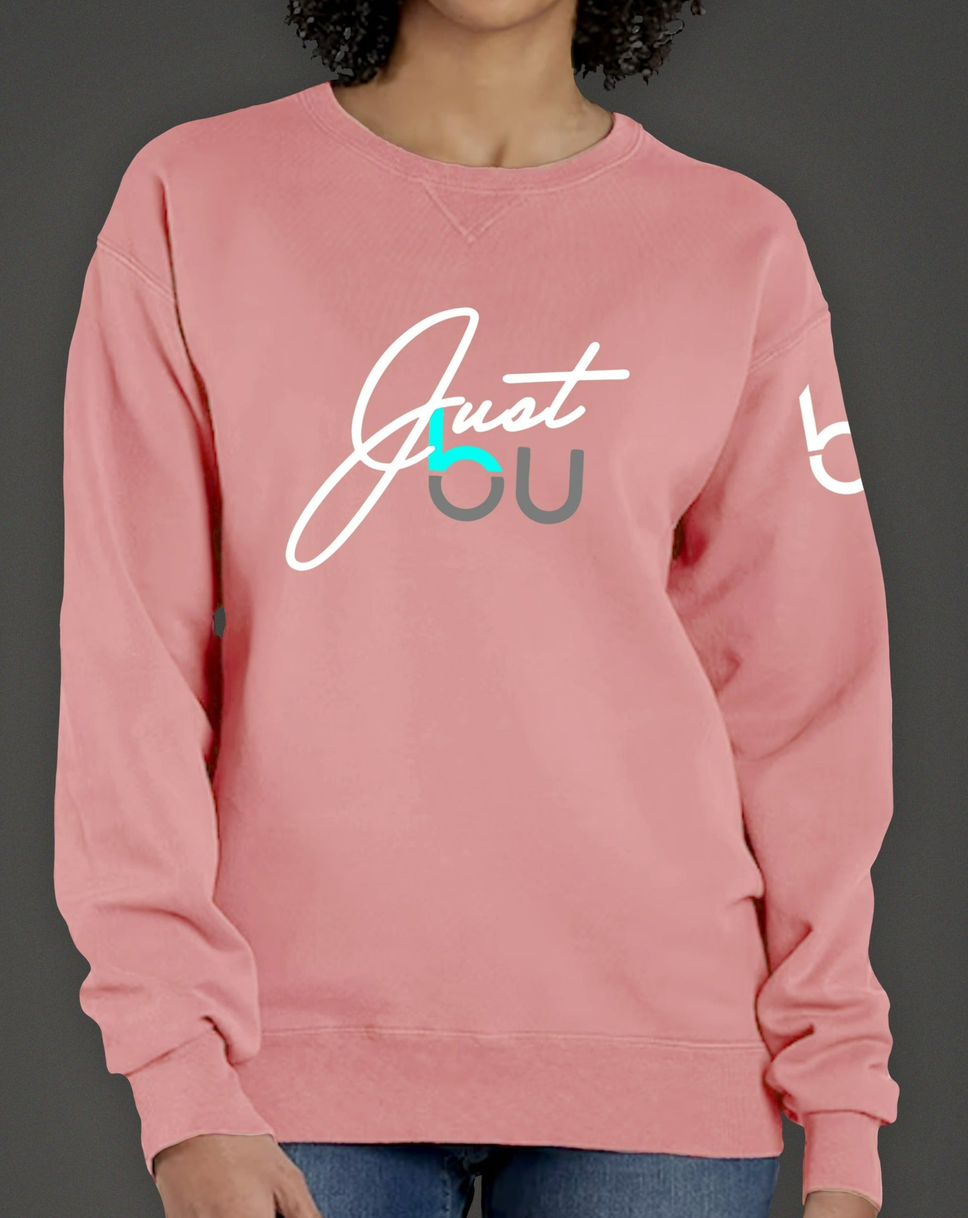 Pink Just BU Signature Crew Neck